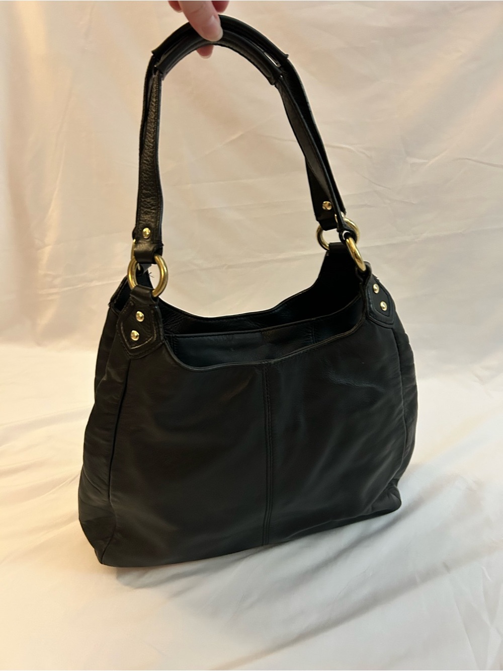 Coach Campbell Black Leather Hobo - Picture 3 of 16